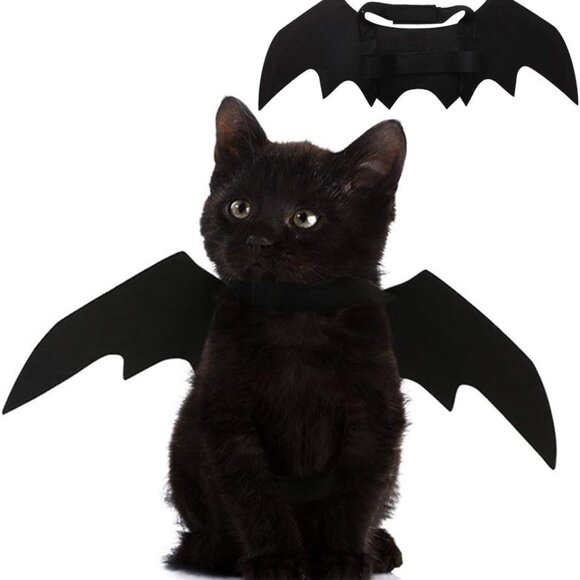 Other - Pet Cat Bat Wings for Halloween Party Decoration, Puppy Collar Leads Cosplay Bat